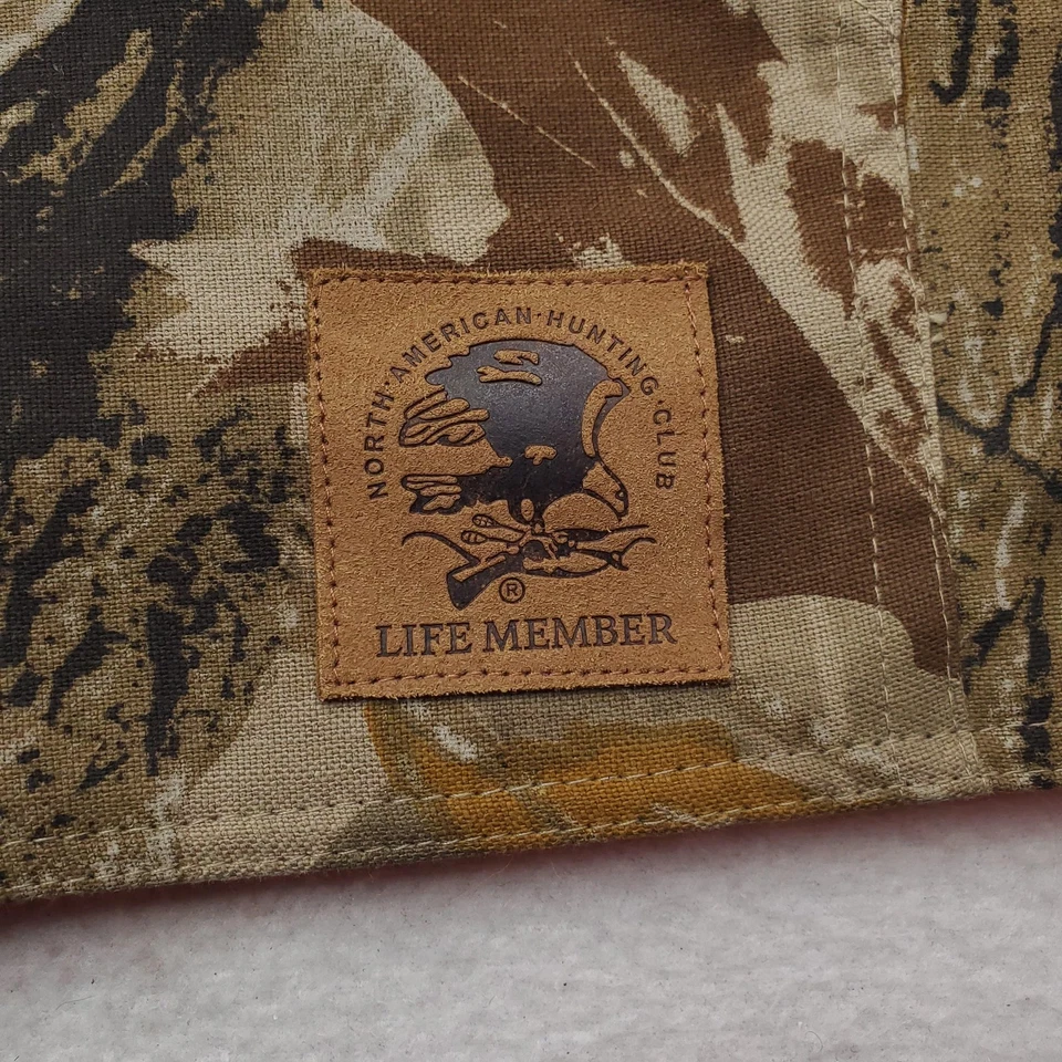 Bob Allen Reversible Hunting Vest XL Realtree Hardwoods Camo Blaze Orange Patch - Image 3 of 4