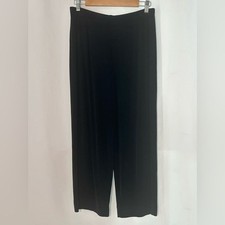 VTG 90s CHICO  S travellers Black Wide Leg Pants SIZE 2