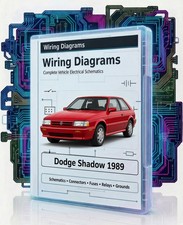 1989 Dodge Shadow Color Electrical Wiring Diagrams Schematics Pdf On Usb