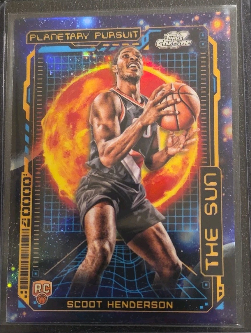 2023-24 Topps Cosmic Chrome - Planetary Pursuit Scoot Henderson #PPS-10 Sun (RC)