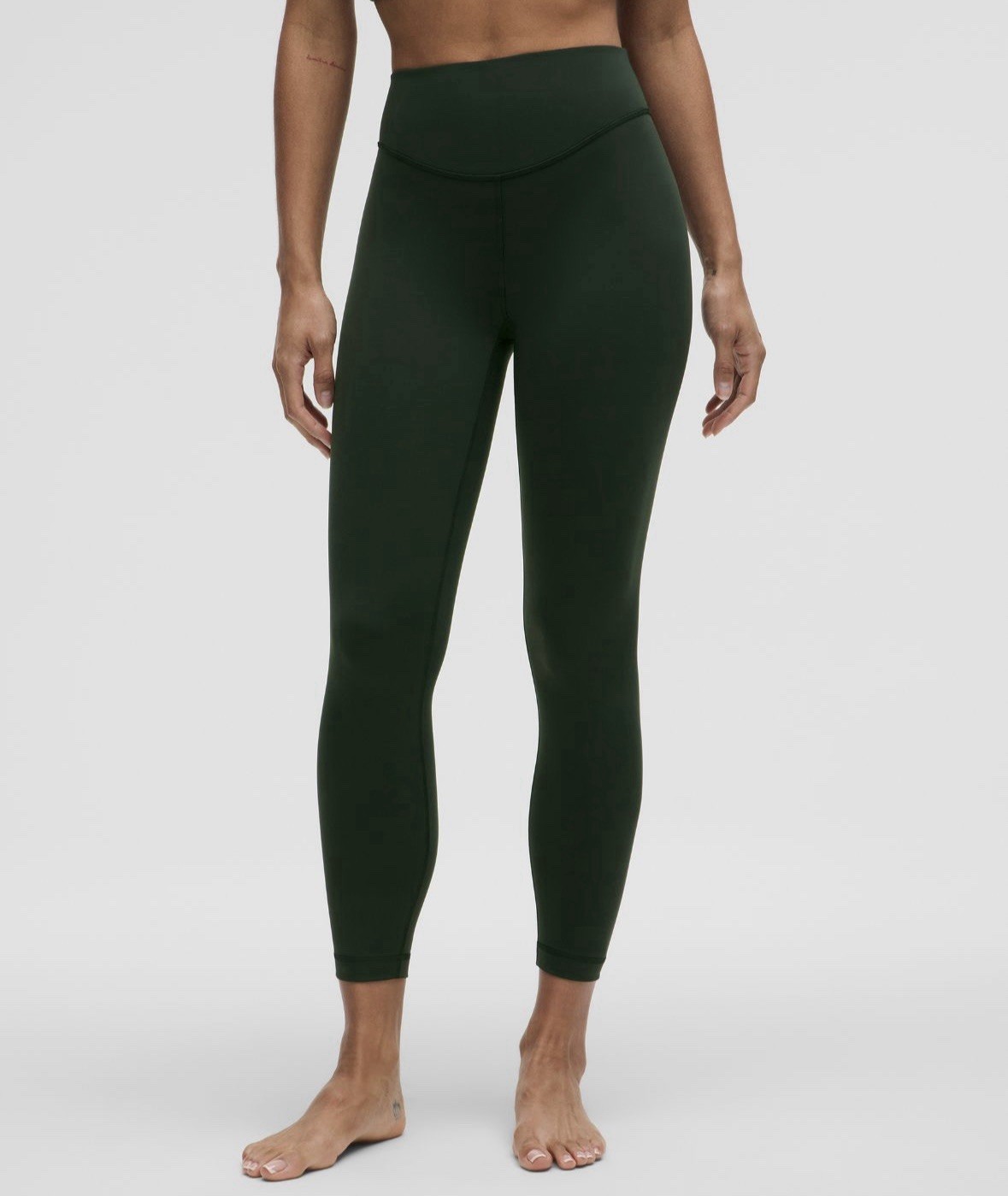 Lululemon Wunder Under SmoothCover HR Tight 25" Size 4 Rainforest Green-NWT