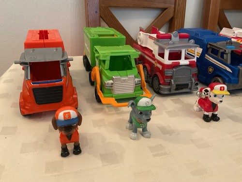 PAW PATROL BIG TRUCK PUPS BUNDLE 5 TRUCKS PLUS FIGURES (167/DR) - Picture 3 of 15