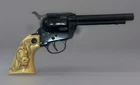 VTG Marx Plastic Clicker Gun Six Shooter Revolver Cowboy Lasso Toy 1950’s 1960’s