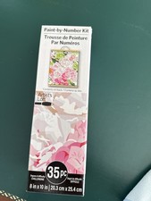 Artist  s Loft Paint by Number Kit Floral 8x10 Opened Unused 35pc Challenging