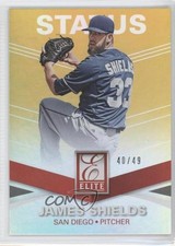 2015 Panini Elite Status Gold 40/49 James Shields #137 0a9