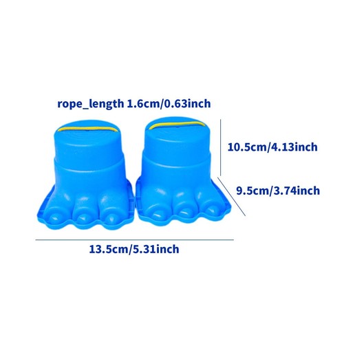 8Pcs Balancing Stilts Feet Stilts Family Fun Picnic Toy Game Anti Skid Walking - Picture 3 of 7