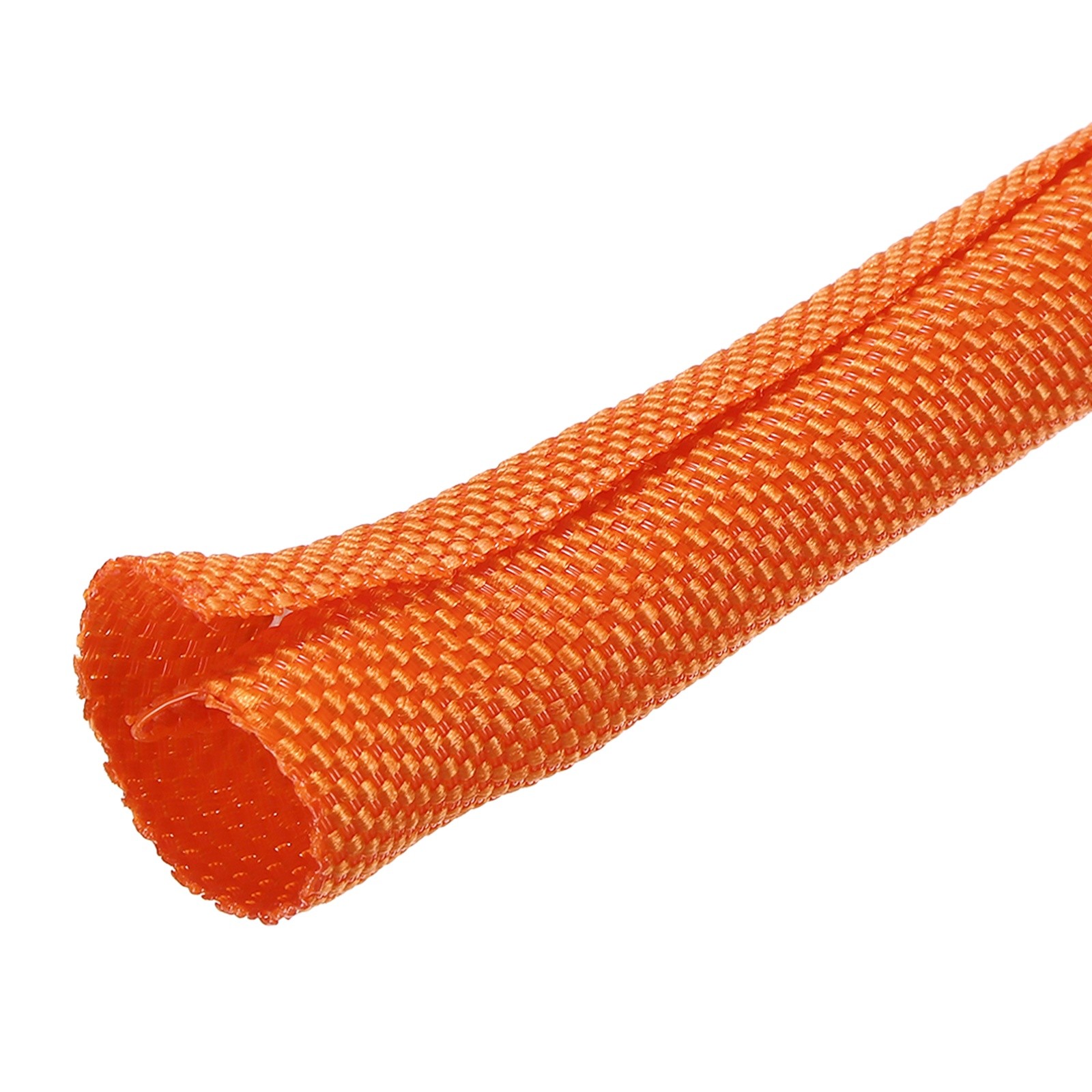 Wire Split Braided Cable Management Sleeve Orange (5/16" - 30 Feet)
