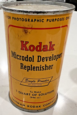 NOS Vintage Kodak Microdol Developer Replenisher Powder Makes 1 Quart ...
