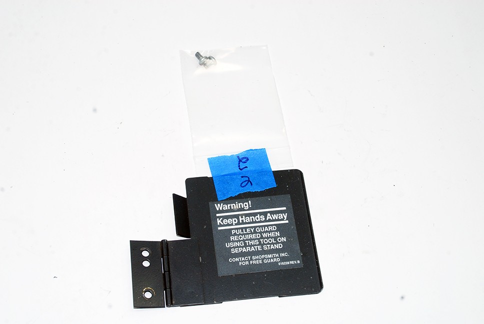 ShopSmith Mark V 4 Inch Jointer Fence Coupling / Pulley Guard with Screws (#2)