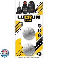 Repuesto Batería Llavero Lucrum para Jeep, Batería 2PCs CR2032