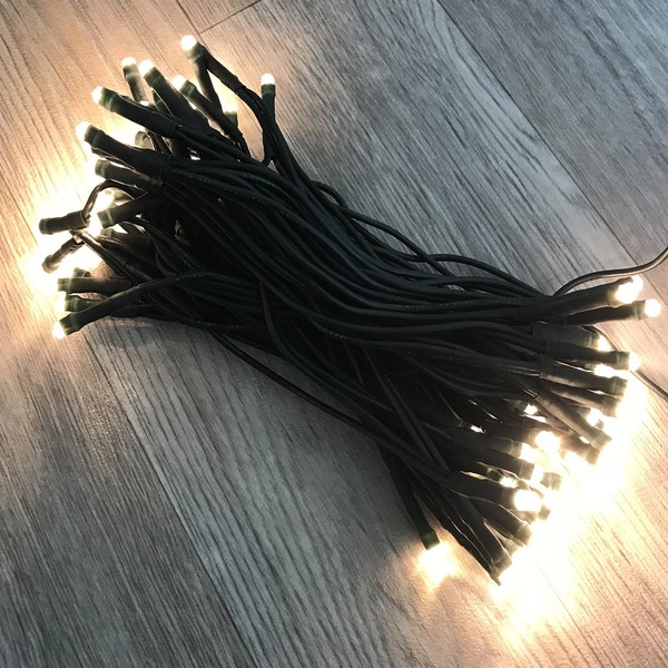 50Er Led Lichterkette Weihnachtslichterkette Tannenbaum Innen Warmweiß GrüN-image