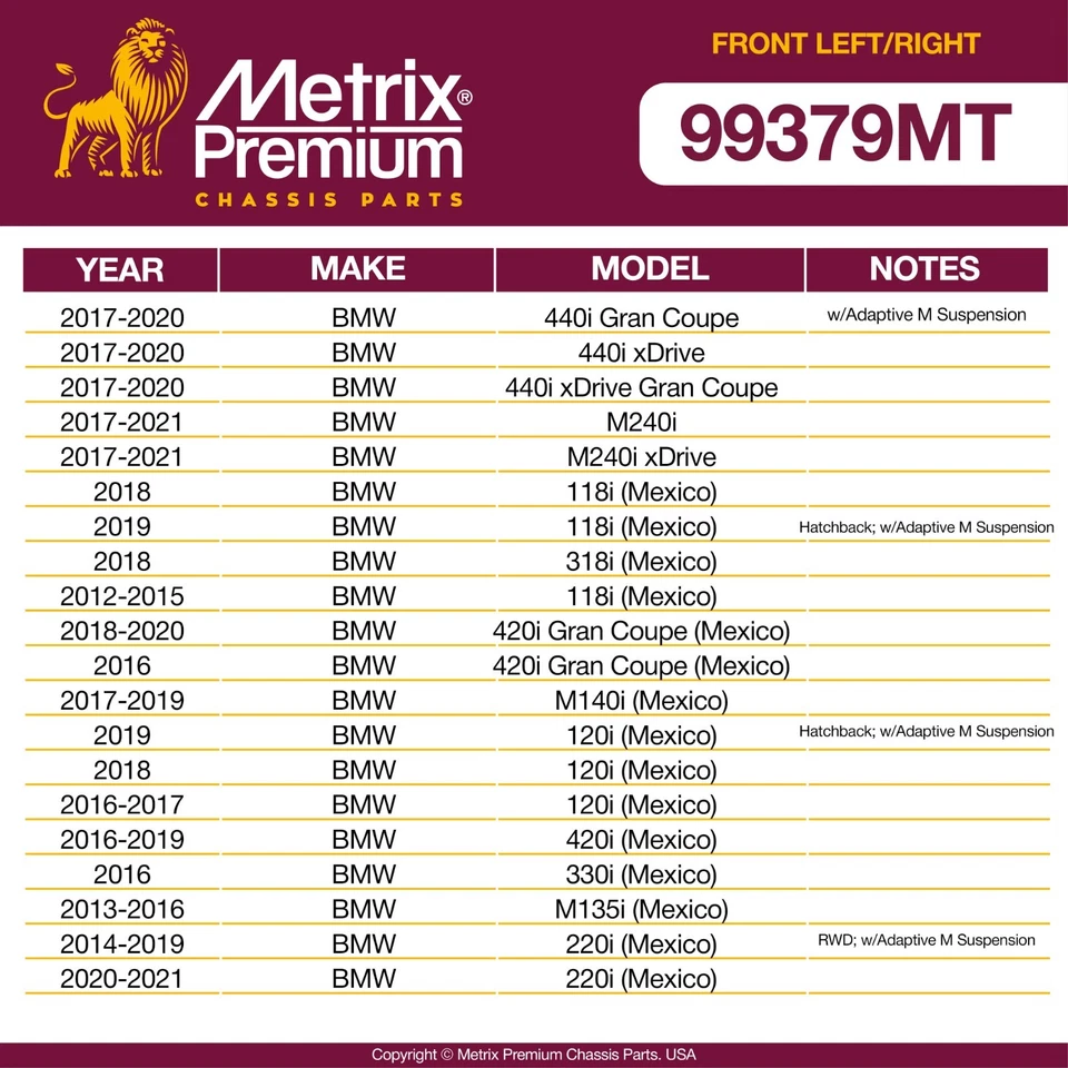 Juego de eslabones de barra estabilizadora delantera para BMW 320i 328i 328d 330i 340i 428i 335i 435i xDrive Foto 4 de 4