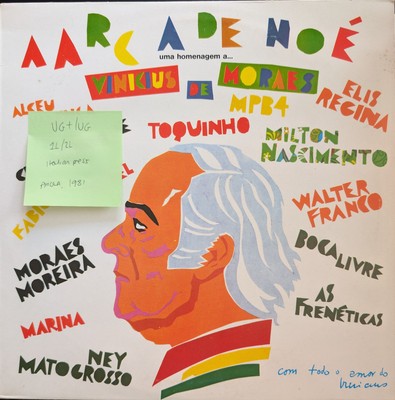 Various A Arca De Noe Vinyl Record VG+/VG ARL39095 1981