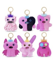 NEW Zuru Fuggler Baby Pinkles 3.5" Pink Goth Fuggler Keychain Complete Set of 6