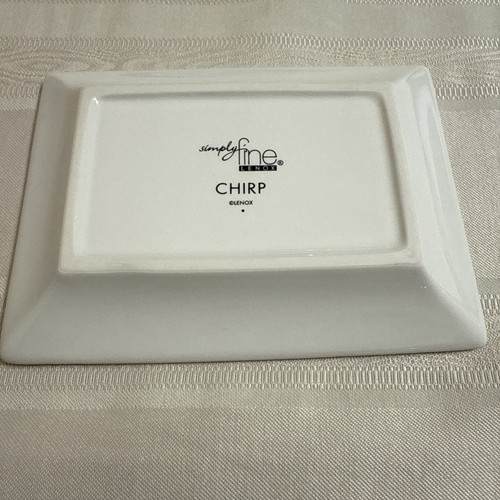 RARE Lenox Simply Fine "Chirp" Bird Soap Dish or Trinket Tray - Picture 3 of 7