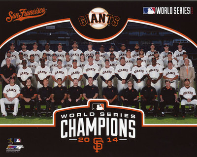 2014 SAN FRANCISCO GIANTS Champions Glossy 8x10 Photo World Series