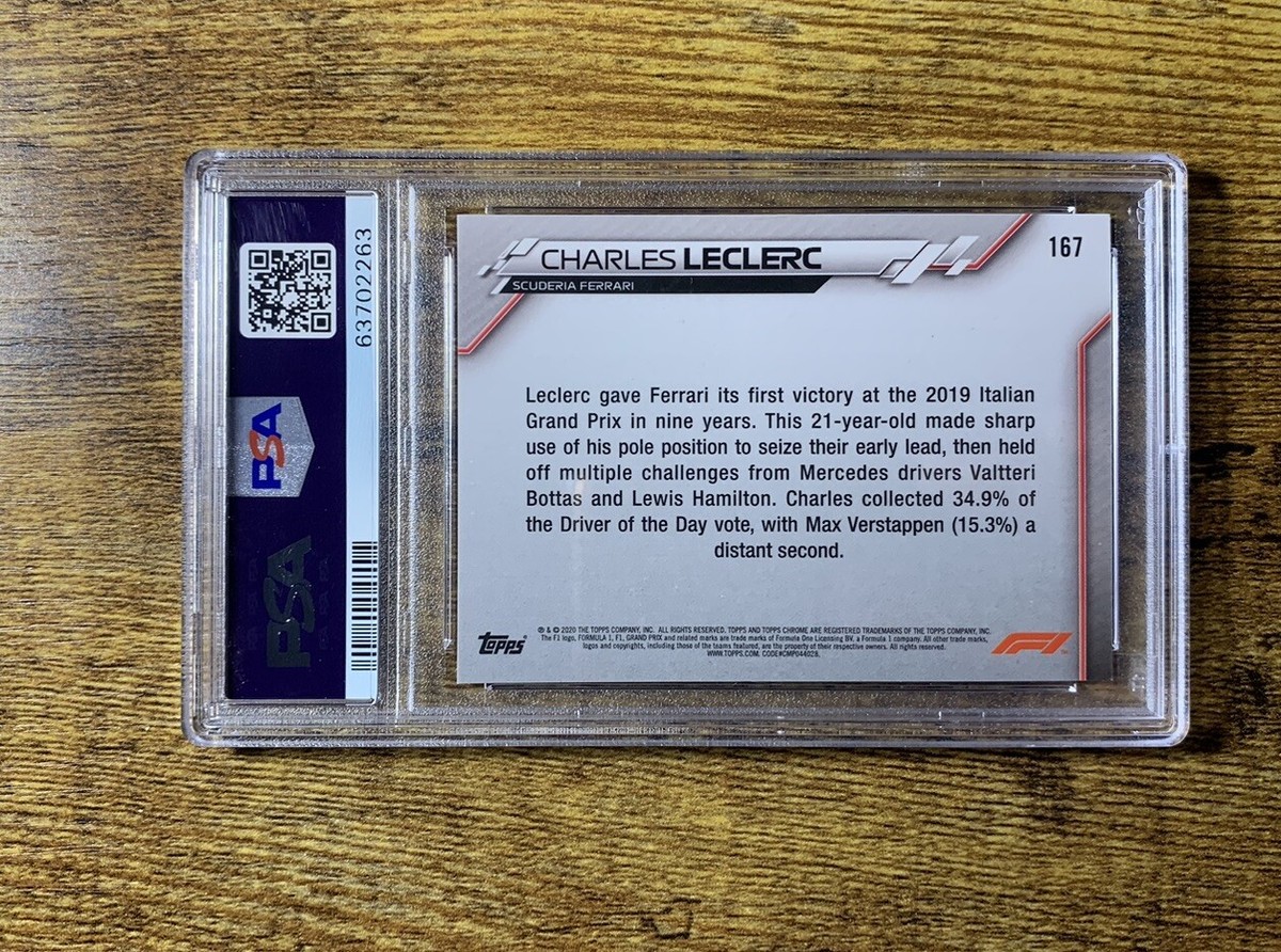 2020 Topps Chrome Formula 1 F1 Red 70th Refractor Charles