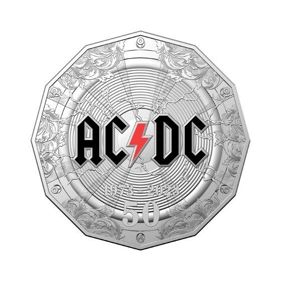 2023 AC/DC 50th Anniversary 50c Impressions Limited Edition PNC-300 ...