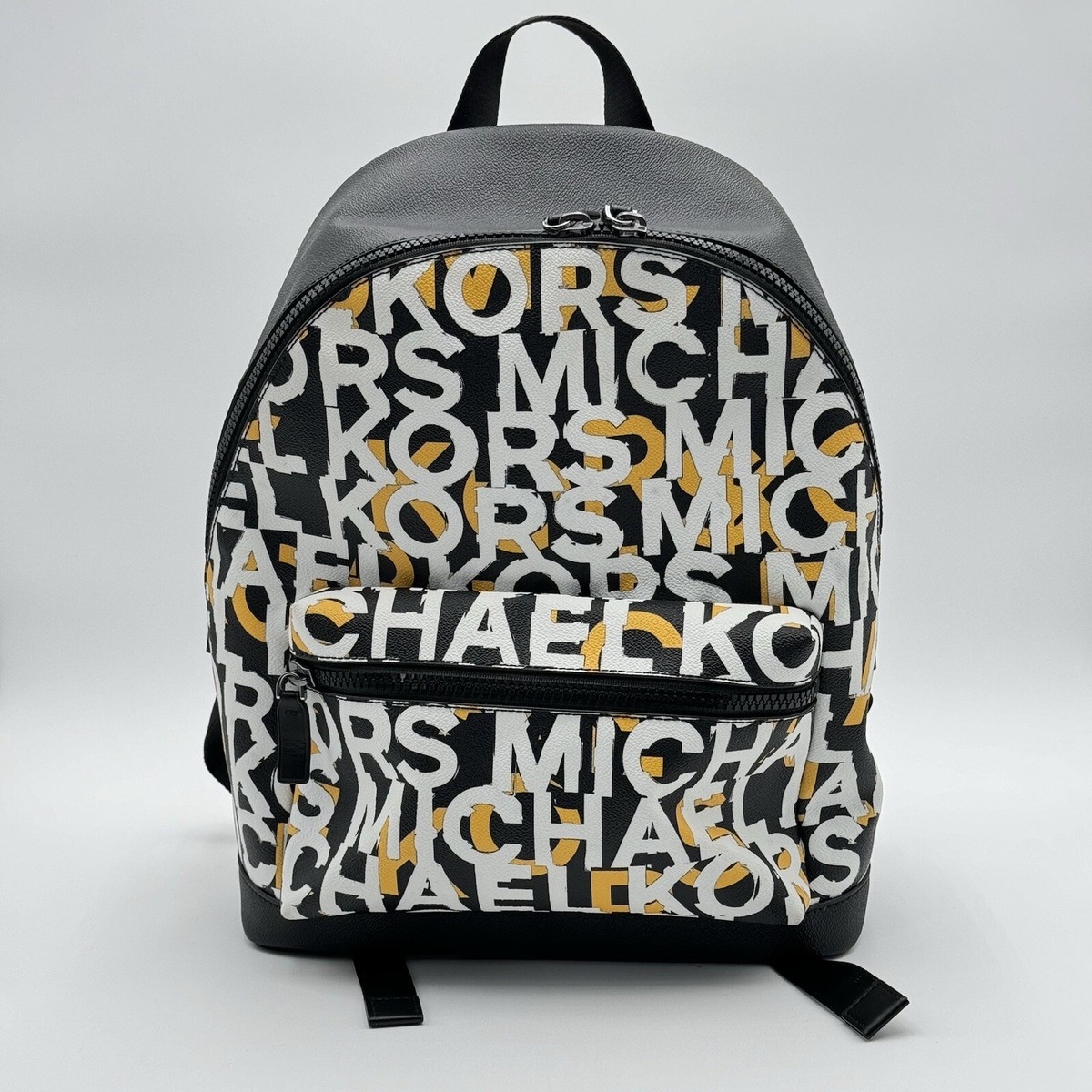 Michael Kors Gray Monogram Backpack MICHAEL MICHAEL KORS - Rhea leather backpack grey - The Corner main image 2