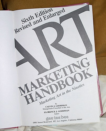 Art Marketing Handbook 6th Addition Calving Goodman Signed personalized PreOwned - Picture 5 of 8