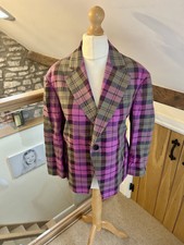 Vivienne Westwood Tartan Prince Jacket Blazer Purple 44 Uk 12 Bnwt £550 Taylor