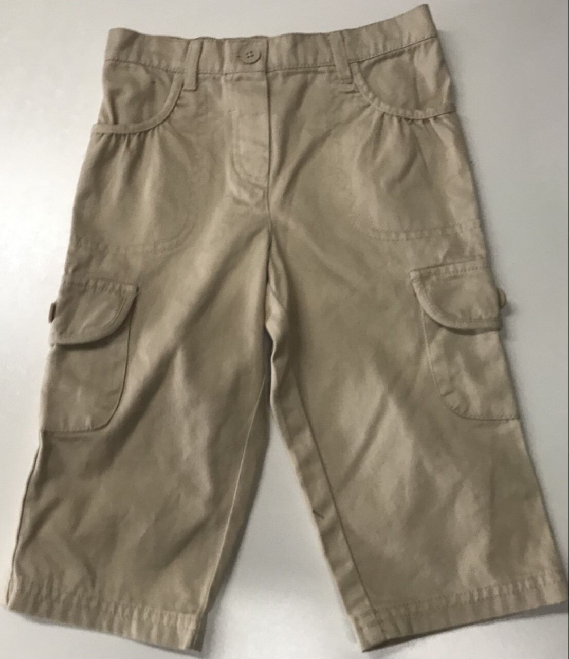 SHORTS GIRLS PANT SIZE 3 YRS  KHAKI COLOR  JEANS PANT(A43) GIRL PANT NEW-image