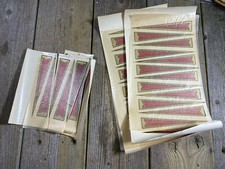 VINTAGE ANTIQUE BIKE BICYCLE WATER TRANSFER DECALS RED  GOLD ARROWS CANADA