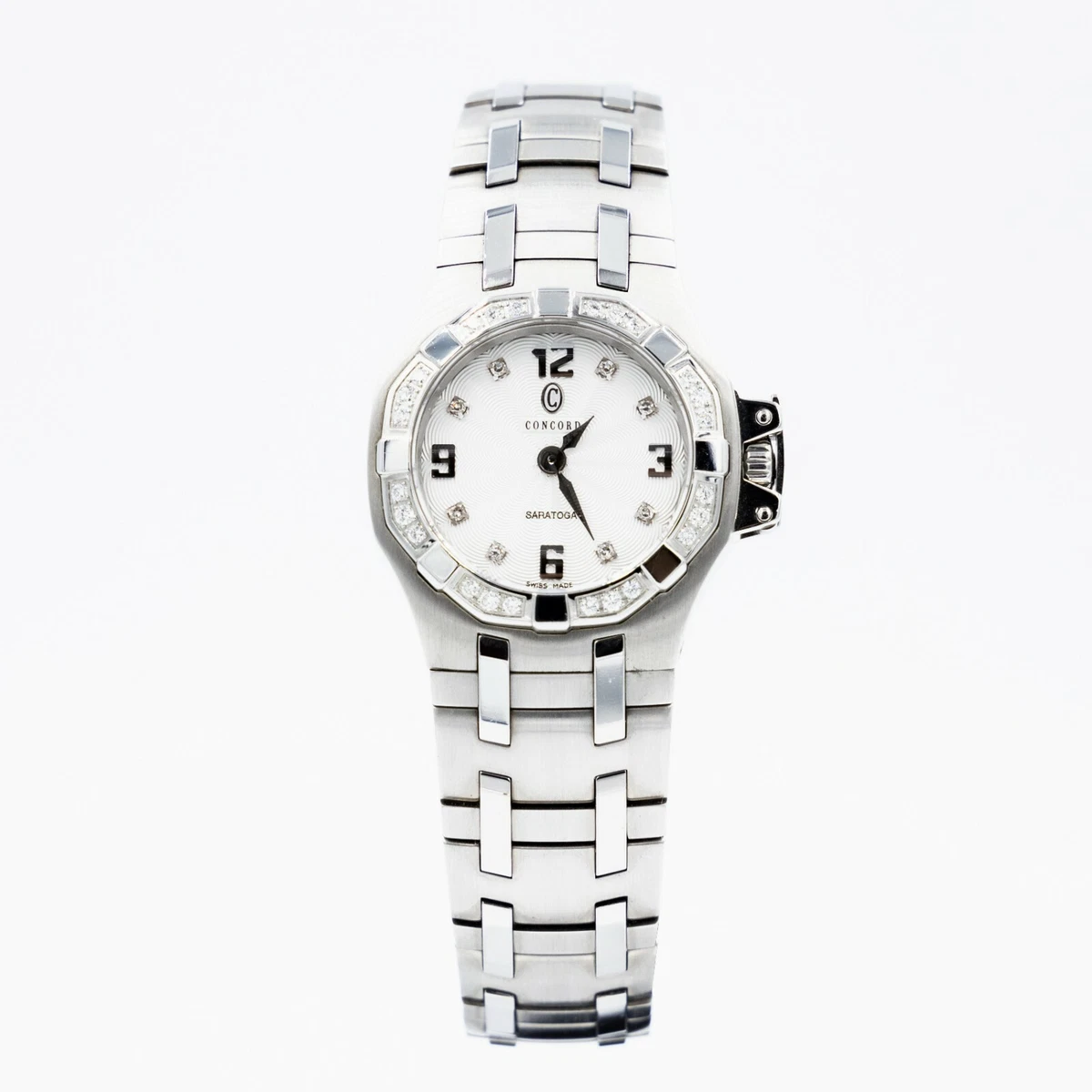 Concord Saratoga Diamond Stainless Steel Ladies Quartz Watch 14.25.1833 S