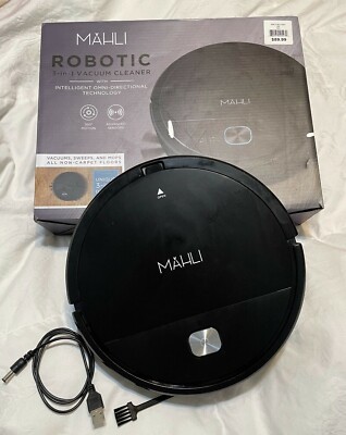 Mahli Robotic 3-in-1 Vacuum Cleaner Sweeper Moper for Non-Carpeted Floors