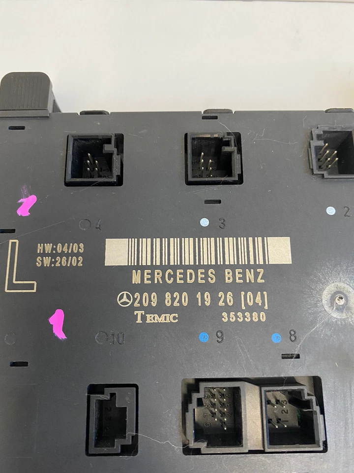 03-09 MÓDULO CONTROL PUERTA CONDUCTOR DELANTERO IZQUIERDO MERCEDES CLK W209 CLK350 CLK500 Foto 3 de 4