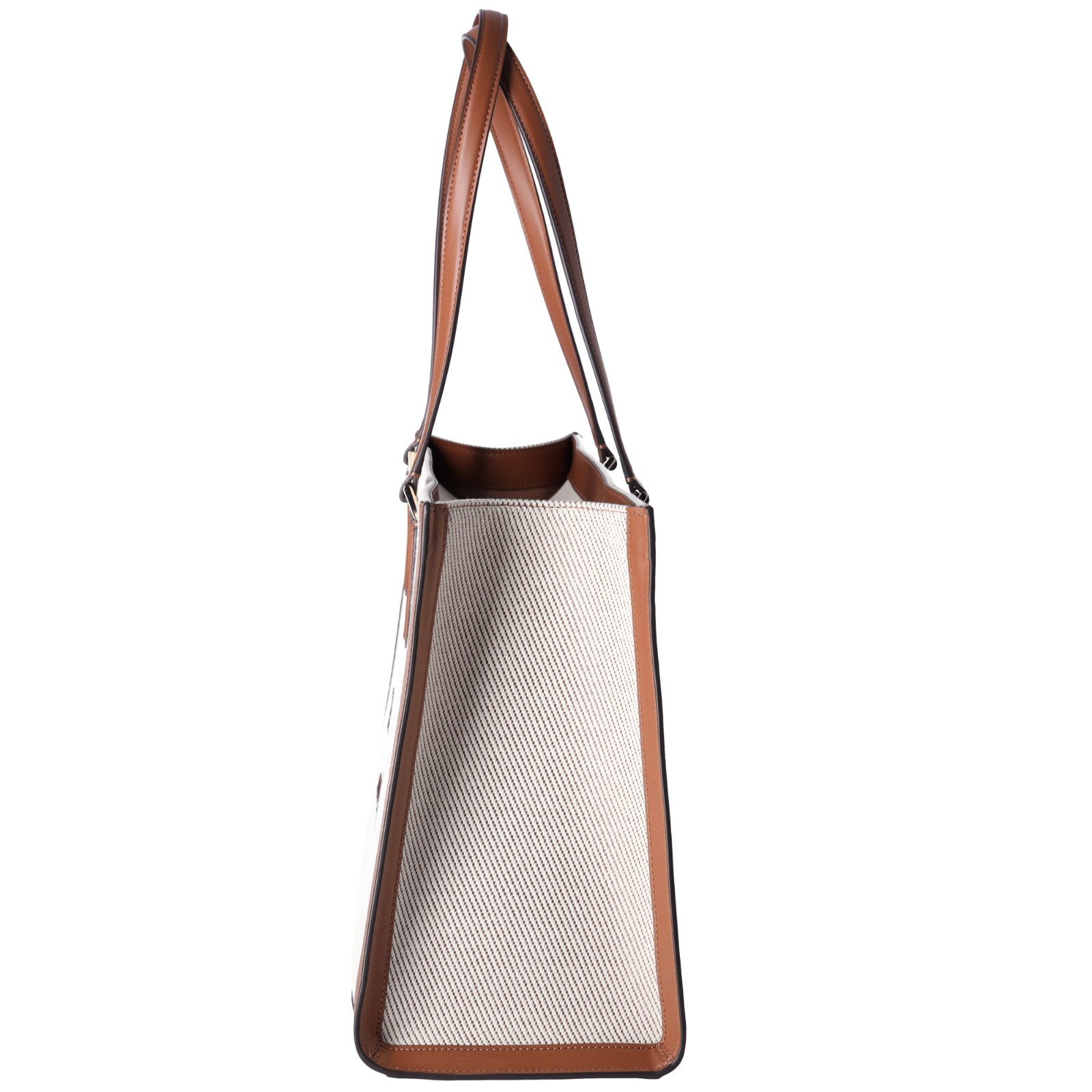 Kate Spade KF508 Ellie Canvas Leather Large Shoulder Tote Warm ...