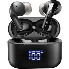 TOZO T20 Wireless Earbuds Bluetooth 5.3 Dual Mic Call Noise Canceling Headphones