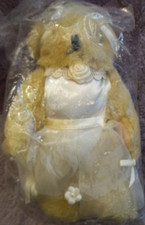 6" Teddy Bear Bride Hanging Ornament Stuffed Animal