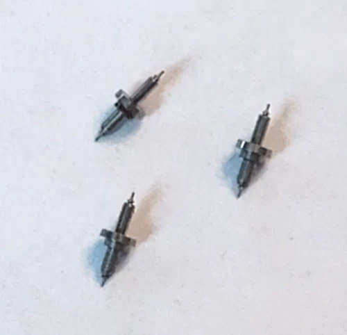 3 HAMILTON 12 SIZE BALANCE STAFFS #1250 SR PIVOT-11 NOS  ---  BB-977