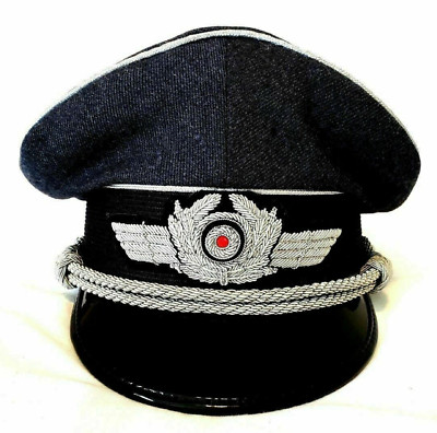 Luftwafee Deutscher Offizier Ostpilot Schirmmütze