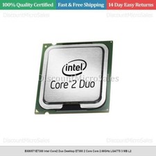 BX80571E7300 Intel Core2 Duo Desktop E7300 2 Core Core 2.66GHz LGA775 3 MB L2