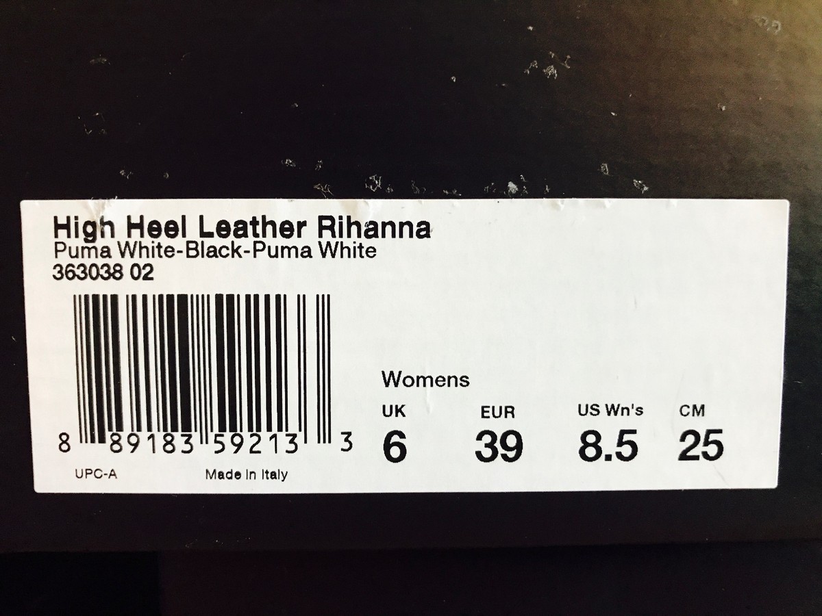 Puma Fenty by Rihanna High Heel Leather White 363038-02 Puma Fenty by Rihanna High Heel Leather White 363038-02