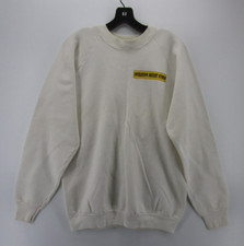 VINTAGE Desert Storm Sweatshirt Men XL White Army War Fruit Of The Loom 90s 