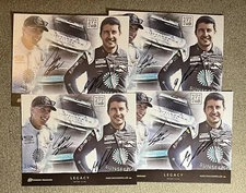 Mike Rockenfeller Carson Hocevar DUAL Signed 2023 Sunseeker Postcard NASCAR COA