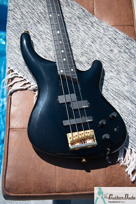 1989 Greco PXB-80 Phoenix Electric PJ Bass - Black - Made In Japan