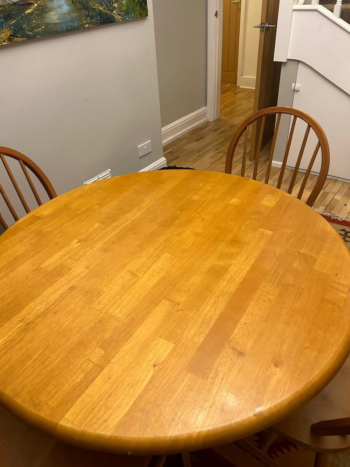 4 seater round dining table and chairs eBay