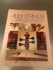 All For Strings Comprehensive String Method  Book 1  by G Anderson  & R Frost