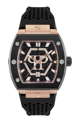 Philipp Plein THE HEXAGON PHANTOM 44MM Stainless Steel 44mm Quartz Wristwatch 76