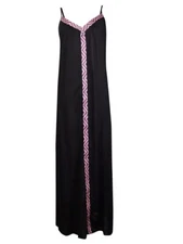 Raviya Women's Embroidered Maxi Dress Swim Cover-Up (M, Seagreen)