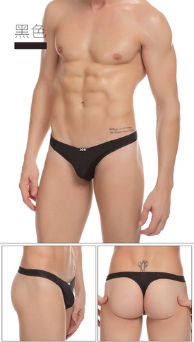 Men's Stretch Lycra Soft Semi See-Through Thong G-String - Lingerie Gift For Him - Picture 13 of 23