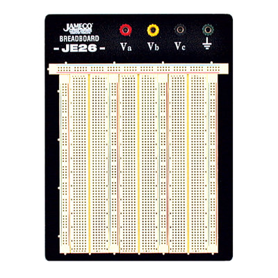 Jameco Valuepro WBU-206-R 2390-Point Solderless Breadboard 6.9''Lx5.8''W