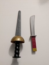 Plastic Play Toy Swords - Unsure Of Brand - Pirate/Pretend/Halloween Prop