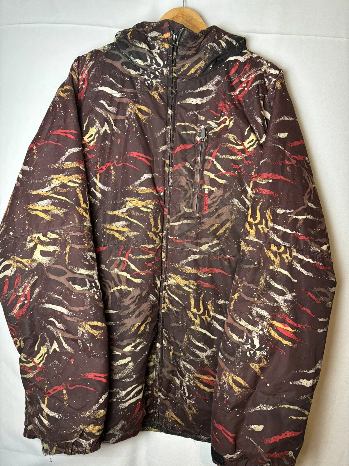 burton frontier woodland camo dryride powder skirt jacket
