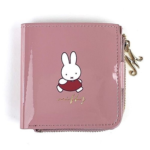 Portafoglio pieghevole Miffy Miffy Sweet Chocolate Series custodia PK piccola piega rosa - Foto 17 di 24