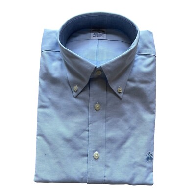 NWT Brooks Brothers Men's Regular Fit Non Iron Stretch Oxford Button Down Shirt